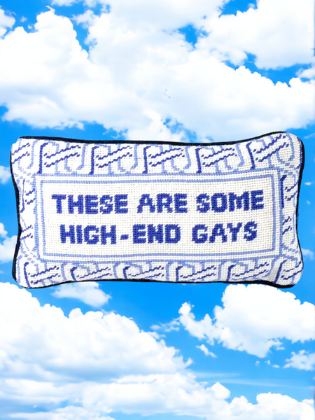 THESE ARE SOME HIGH END GAYS Pillow