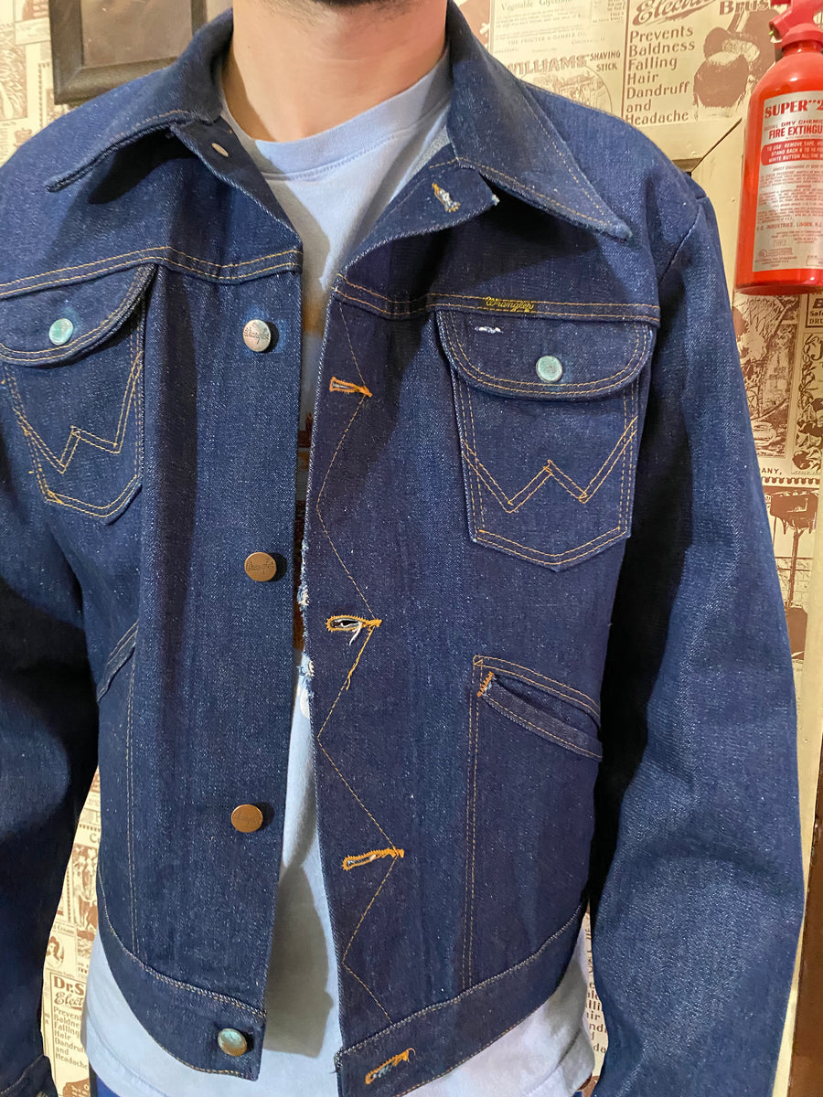 70s wrangler hot sale denim jacket