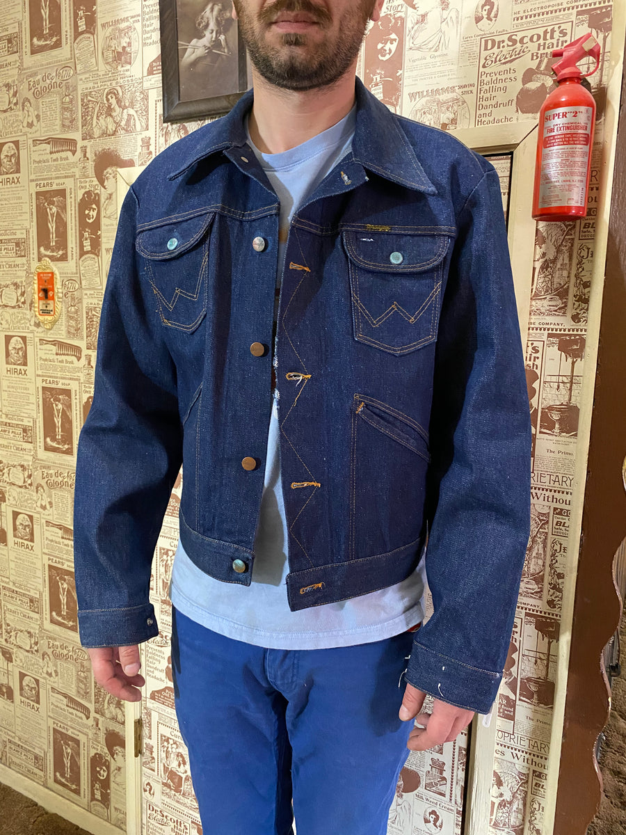 70s wrangler hot sale denim jacket
