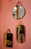 Petite Velvet Hanging Mirrors