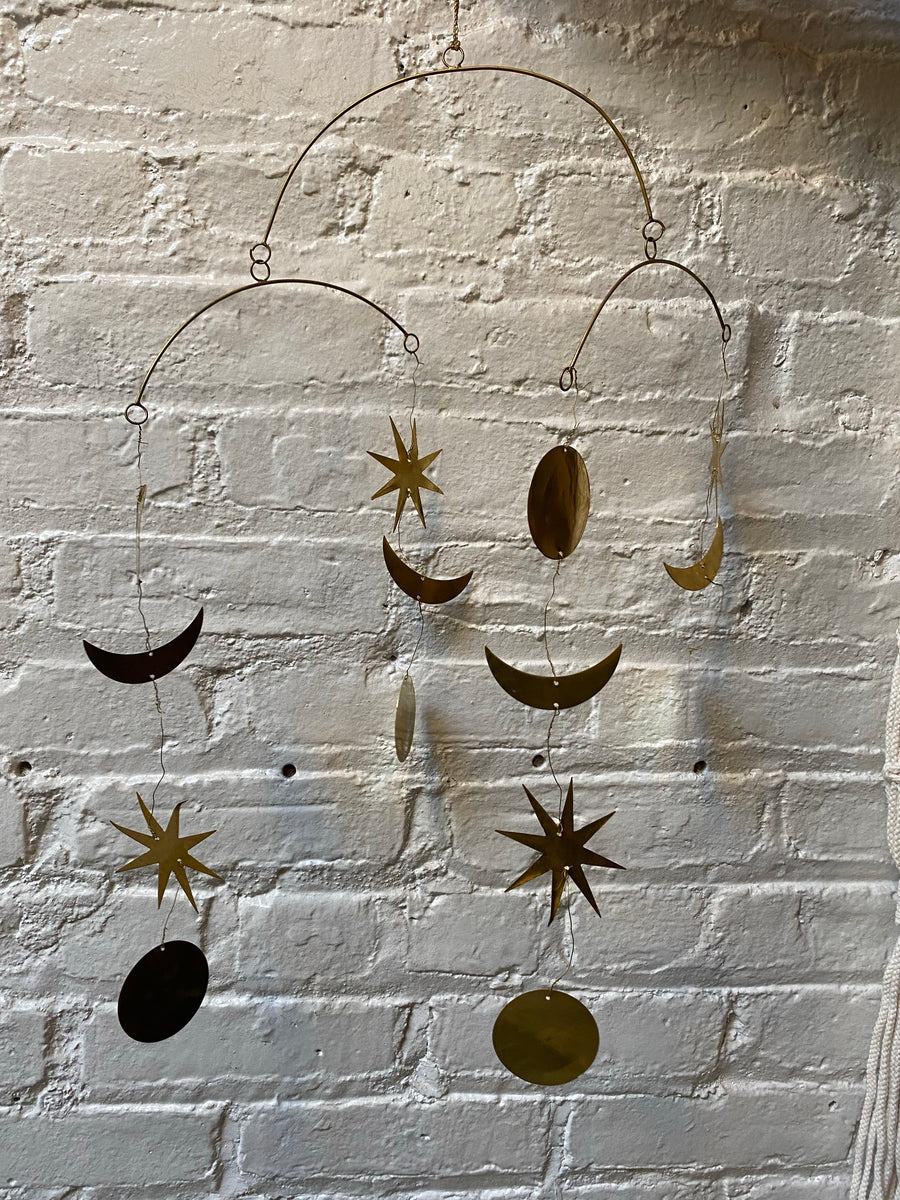 Brass Starry Night Mobile FENG SWAY