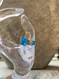 Deep Bleu 925 Ring with Sterling Band~ Joy Heritage Collection