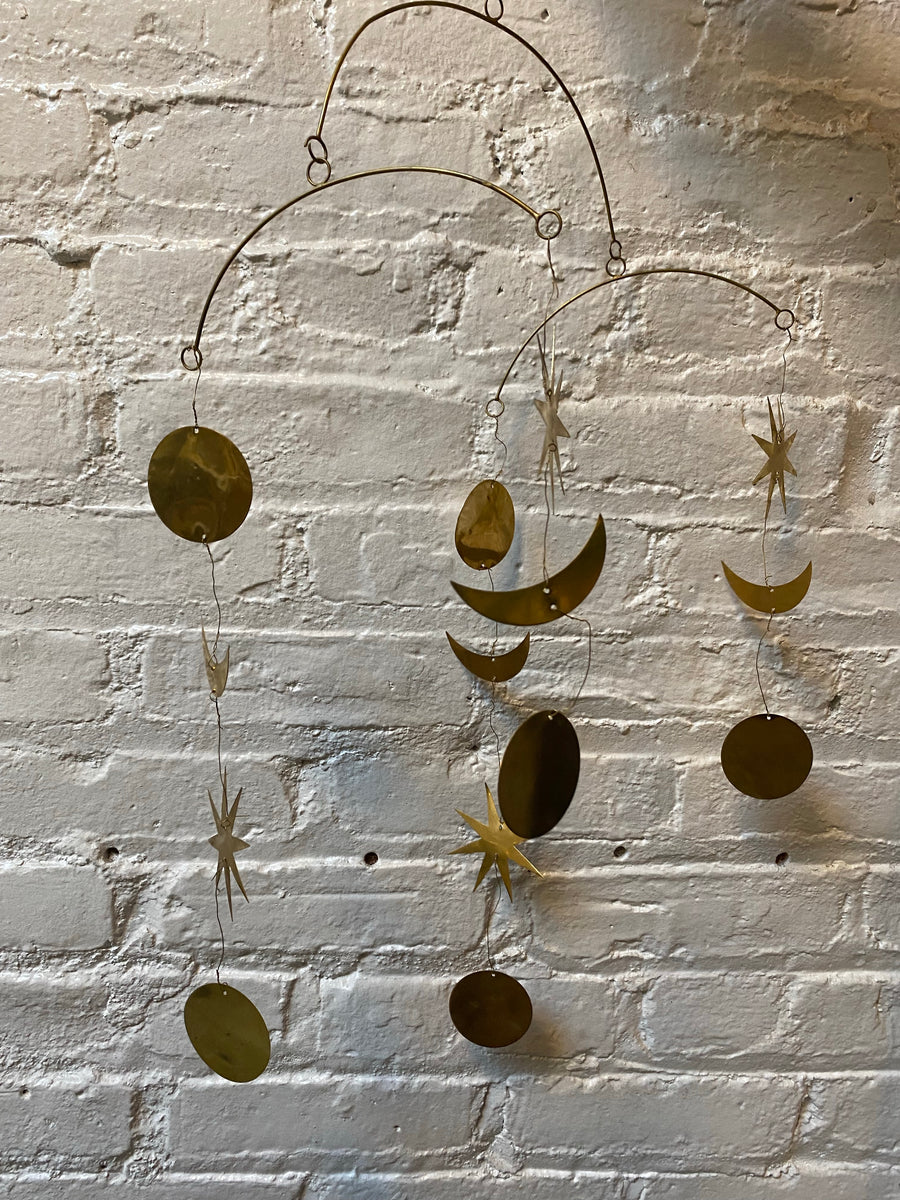 Brass Starry Night Mobile FENG SWAY