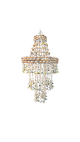 Tiered Puca Shell Chandelier