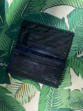 Minimalist Black Eel Leather Wallet