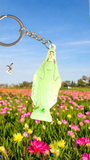 Glow Saint Keychain