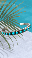 Sterling + Turquoise Cuff Bracelet