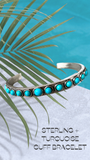 Sterling + Turquoise Cuff Bracelet