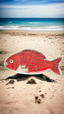 Red Snapper Stoneware Serving Plate