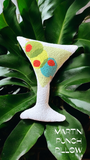 Martini Glass Shaped Pillow