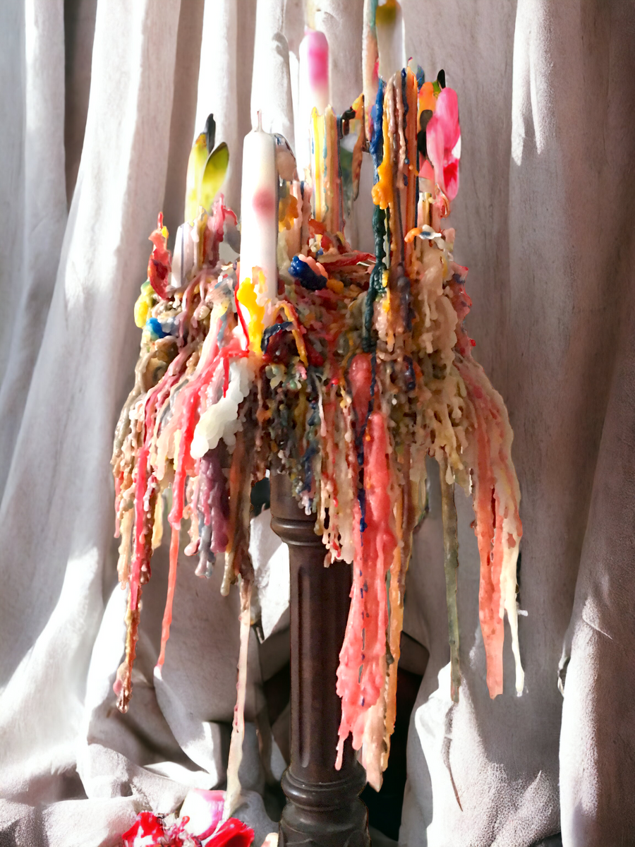 Rainbow Drip Candles FENG SWAY
