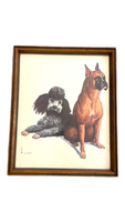 DOG DUO PORTRAIT PRINT