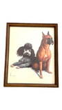 DOG DUO PORTRAIT PRINT