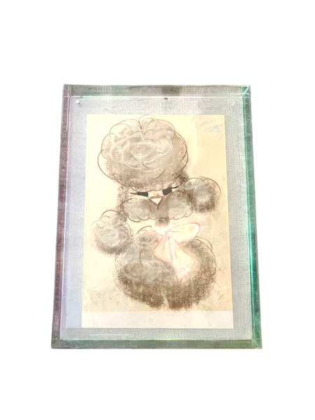 MID CENTURY POODLE PORTRAIT PRINT