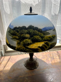 Reverse Painted Scenic Lamp