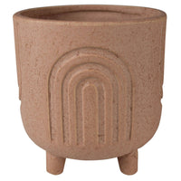 Footed Terra-cotta Arch Pot ~ 4”