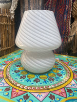 Murano Mushroom Glass Table Lamp