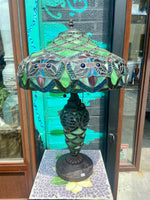 RARE~ Stained Glass Table Lamp