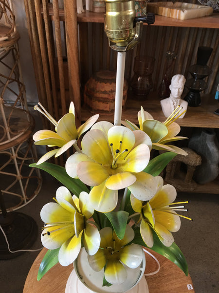 Floral Italian Tole Lamp