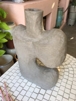 Mache Abstract Flintstones Vase