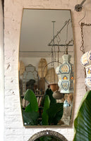Post Modern Beveled Edge Mirror with Gold Toned Frame