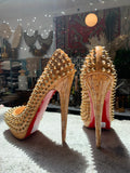 Spiked Red Bottom Louboutin Heels, 38