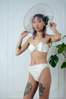 1980s Ruched Gottex Wedding Bikini