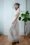 1960's Sheer Garden Goddess Maxi gown