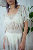 1960's Sheer Garden Goddess Maxi gown