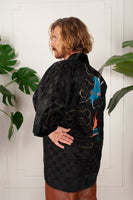 WWII Custom Silk Dragon Embroidery Robe