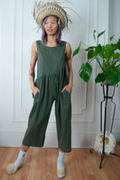 Olive Summer Playtime Jumpsuit