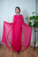 60s Organza Goddess Gown