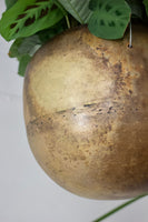 MCM Brass Hanging Planter