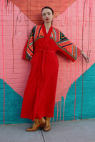 1970s Vibrant Vanity Fair Red Lounge Robe