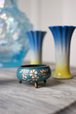 Technicolor Day Glow Chalk Ware Vase
