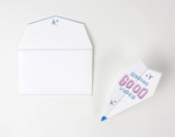 Good Vibes Paper Airplane Greeting Card