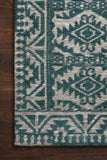 All Eyes in Morocco Teal Area Rug ~ 5'0" x 7'6"
