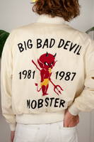 Rockabilly Big Bad Devil Silk Satin Bomber