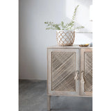 Bleached Wood + Rope Console