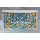 Turquoise Vegetable Dyed Woven Rug ~ 5' x 8'