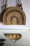 Woven Arch Straw Bag