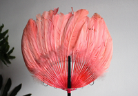 Pink Victorian Feather Fan