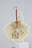 Painted Victorian Feather Fan