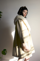 Vintage Wool Fur Swing Coat