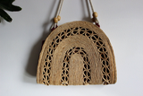 Woven Arch Straw Bag