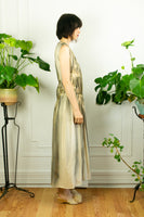Golden Girl Ruched Issey Miyake Gown
