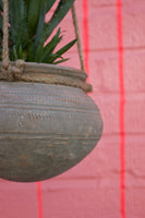 Vintage Clay Hanging Planters