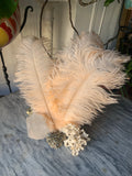Peach Ostrich Feathers