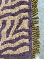 Plush Animal Print Area Rug