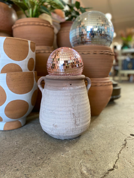 Washed Terra Cotta Urns ~ Two Sizes
